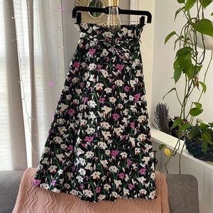 NWT Veronica Beard Floral Paper Bag Skirt 0